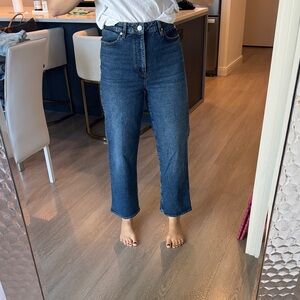 FRAME Classic Indigo Women's Cropped Jeans